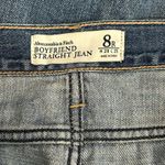 Abercrombie & Fitch  Boyfriend Straight Jeans Distressed Blue 8R Photo 7