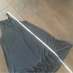 Loft  Sandwashed Black/Dark Gray Ruffle Halter Flounce Dress sz M Photo 3