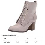 Journee Collection  Women's Baylor Bootie Ankle Boot Gray 7.5 NIB NWT Photo 13