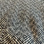 Jason Kole Black and White Wool Blend Peacoat Photo 5