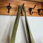 Bandalino Woven‎ Vintage VTG Straw Bag Purse Tote Floral Lined Green Handles Tan Photo 10