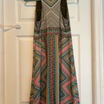 prAna  Ariel Toas Print Green Athletic Built In Bra Dress Photo 9