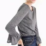 J.Crew Women’s Crew Neck 3/4 Bell Sleeve Shimmer Top Size XS Photo 0