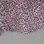 Victoria's Secret  all over hearts pj pajamas top in pink, beige and black size small. Photo 8