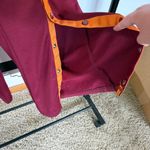 Missguided Streetwear Basketball Burgundy Red Athleisure Snap Front Pants Sz 4 Photo 4