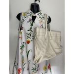 Banana Republic Cream Leather Shoulder Bag Photo 7