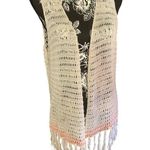 Vanity Women’s Fringe Cardigan Vest – Size Large – Boho Crochet Knit Photo 1