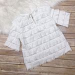 Anthropologie Vanessa Virginia  Ruffled Tiers Top size: S New‎ Photo 4