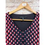 White House | Black Market WHBM Geo Cube Print Split Sleeve Shift Dress Size XXS Photo 9