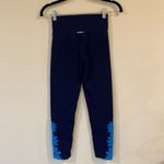 Aerie Great Condition  Move Leggings - Small Blue Floral Embroidery Photo 2