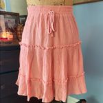 Love Tree Blush Pink & Wonderly Beige Gauze Mini Skirt Bundle (2) Size Small Photo 12