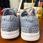 JustFab Light Blue Woven Sneakers Photo 4