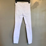 Free People NWT White Jeans Busted Knees High Waisted Skinny Ankle sz 29 Photo 5