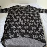 LuLaRoe Women's Irma Tunic Bicycle Print Size XS Black Photo 0