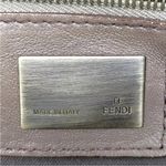 Fendi Croc Embossed Canvas Bronze Handbag EUC Photo 6