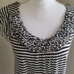 Elle 🦄   / Small / Black and White Stripe tee Photo 1