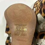 Bella Marie NIB! Leopard print crisscross buckle, zipper chunky heel boot Size 8.5 Photo 7