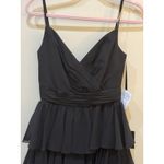 Mac Duggal  Black Tiered Ruffle Midi Dress Size 2 Original MSRP $358 Photo 4