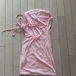 Oh Polly  Pearl Mini Dress Pink Beaded Photo 2