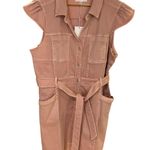 Dear John NWT Pink Denim Tencel Blend Mini Cap Sleeve Short Lily Dress Womens XL Photo 2