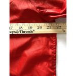 Tommy Hilfiger  Red Hooded Windbreaker Full Zip Side Pockets Lightweight Sz M Photo 4