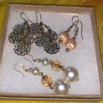 Bundle of 3 Pairs Dangle Earrings Silver Photo 0