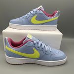 Nike Court Borough 2 Low -6.5Y Cobalt Bliss and Light Lemon Twist Women's Size 8 Photo 8