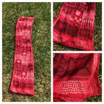 Jones New York  Silk Red Print Scarf 52” x 11.5” Photo 1