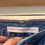 Levi's Womens Ribcage Straight Ankle Distressed Jeans Photo 2