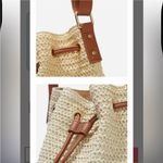 NEW MONTCE SWIM Ali Woven Bucket Bag Tan Photo 4