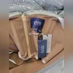 Marchesa Notte Strapless Beaded Glitter Tulle Column Gown Caplet Silver Size 8 Photo 10