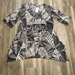 J. Valdi NWT Tunic/Dress very dark navy and white, XL Blue Photo 4