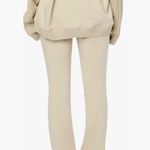 We Wore What  Revolve Cable Knit Foldover Flare Leg Pants CHIC NWT Taupe XS Photo 2