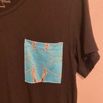 Crazy Train  Black Pocket Gathered Tee Photo 2