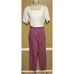 Denim & Co  Pink Cotton Pants Photo 2