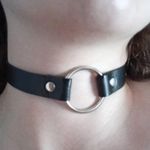 Black O Ring Chocker Necklace New Photo 2