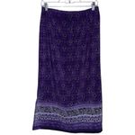 Jonathan Martin Boho Bandana‎ Print Purple Black White Skirt Lightweight  Photo 2