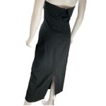 Entro  Black Strapless Midi Dress Cotton‎ Blend Bodycon Cocktail Party Women's M Photo 2