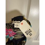 Billabong  Black Floral Smocked Hung Up Tube Top Beach Women's Small Small Photo 3