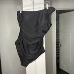 J.Crew NWT  One-shoulder Ruched One-piece Swimsuit Black Photo 1