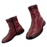 Vintage Hogan Zip Up Chelsea Boots Women’s Size 38 (US Women’s 7) Red Photo 1