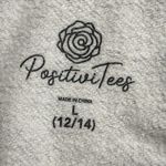 PositiviTees women’s size large 12/14 Gray Kids Shirt with 'Cool Mom' Print Photo 7