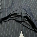 Ann Taylor  black blue Pinstripe button fitted Blazer size 6 Photo 10