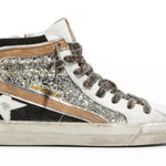 Golden Goose New Slide Mid Top Mids Slides Glitter Leather Sneakers Photo 0