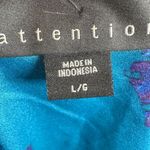 Attention studded front keyhole vneck blouse top size large Photo 4