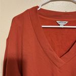 Orvis  Women's V-Neck Long Sleeve Top - Rich Orange Photo 5