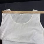 Hot Cotton Quiet Luxury Minimalist 100% Linen White Sleeveless Tank Top 3X Photo 9