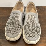 Vionic  Kimmie Perf Slip On Supportive Sneaker Round To Suede Leather Gray 7M Photo 4