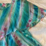 Vintage 90s Yolanda Lorente Hand Painted Dress 100% Silk Size undefined Photo 3
