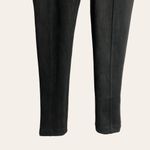 Andrew Marc  Faux Suede Ponte Black Slim Fit Pull-On Legging Pants Size XS Photo 4